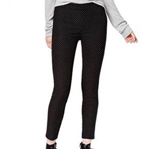 Maison Jules Mid-Rise Polka Dot Stretch Ankle Pant